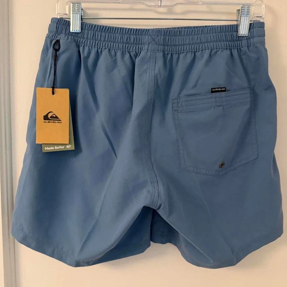 Quiksilver blue swim shorts size S #surf #beachwear